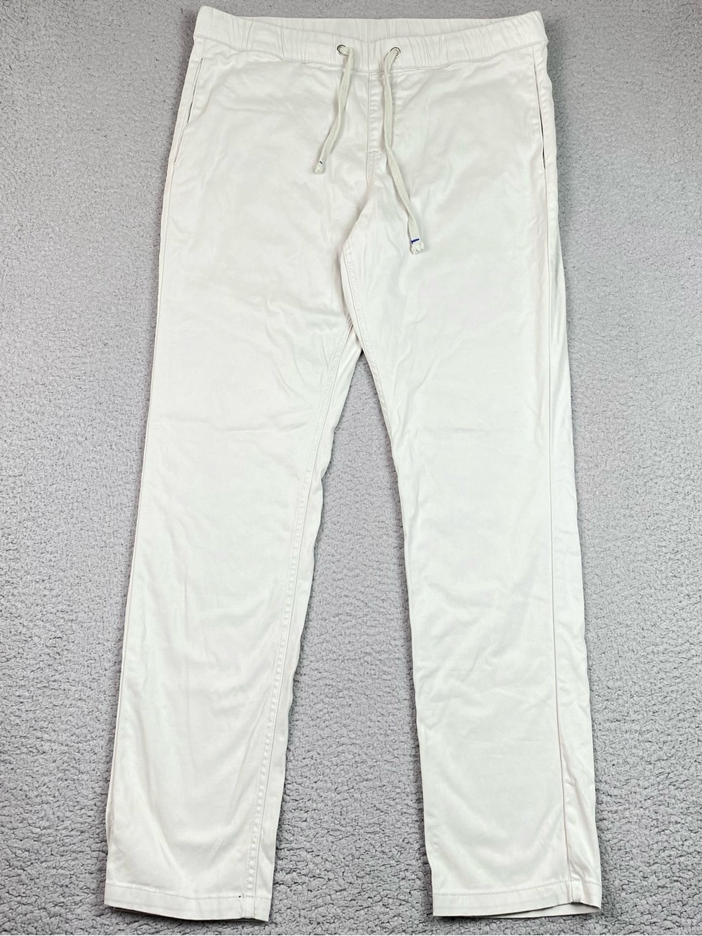 Mugsy Beach Chino Pants Men's Size 36 Elastic Waist Harbors Drawstring Soft EUC